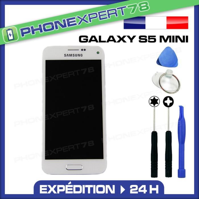 Écran LCD Samsung Galaxy S5 Mini blanc G800F Achat ecran de