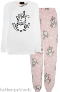 Primark femme DISNEY THUMPER laine polaire pyjama pyjama set pyjamas