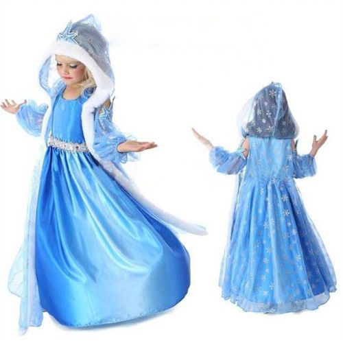 super deguisement enfant costume robe elsa la reine des neiges robe