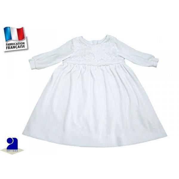 robe blanche baptême velours Blanc Achat / Vente robe