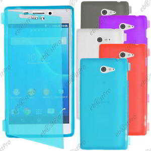 Coque Portefeuille Silicone GEL TPU Sony Xperia M2 D2303 Film