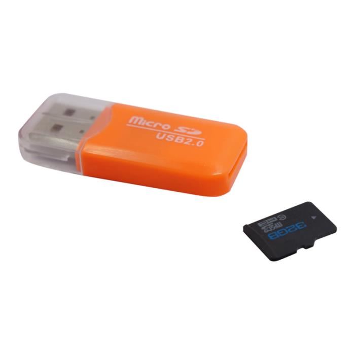 micro SD 32go avec adaptateur et clé Usb Carte mémoire micro SD