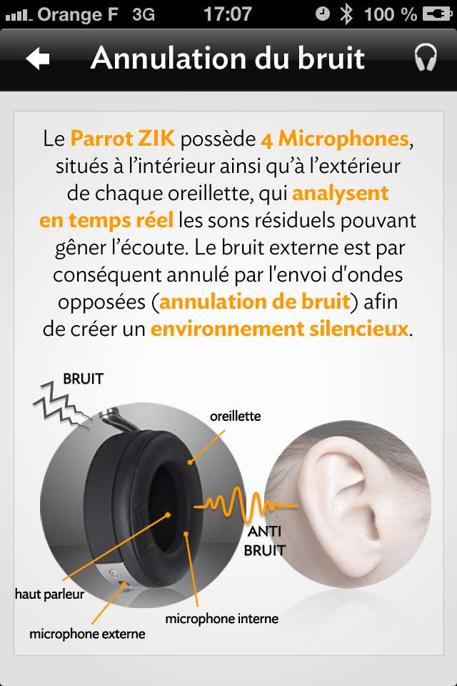 Parrot Zik by Starck Casque Audio avec Bluetooth NFC: High