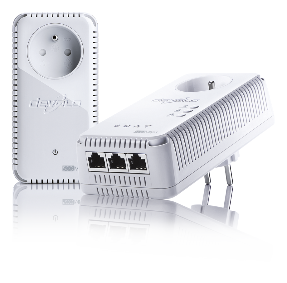 devolo 1829 dLAN 500 AV Wireless+ Prise Réseau CPL Wi Fi 500 Mb/s