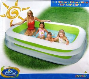 grande piscine gonflable de jardin rectangle pour enfant