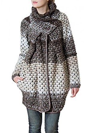 CASPAR Manteau en laine pour femme gilet épais pour l’hiver
