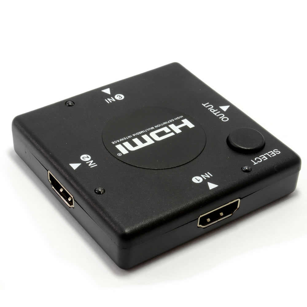 Mini HDMI Switcher 3 périphériques à une TV Switch Box 3 Sélecteur