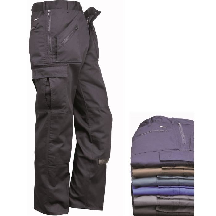 Pantalon de Travail poches genoux ACTION Gris Achat / Vente pantalon