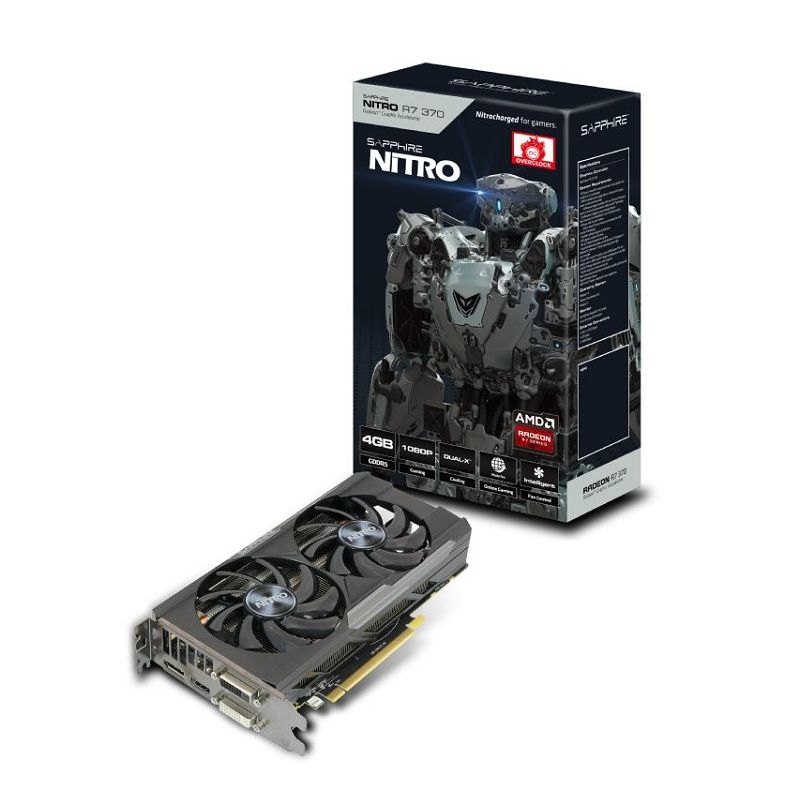 Sapphire Nitro R7 370 4GB GDDR5 256bit PCI E DVI I DVI D Hdmi DP Dual