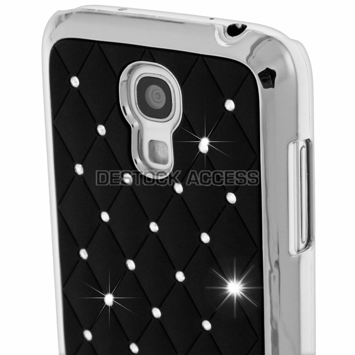 Coque Diamant Strass Samsung Galaxy S4 Mini I9195 Housse Rigide Noir