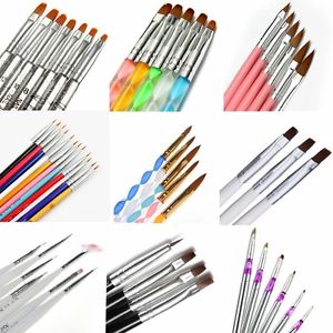 Nail Art Pinceau Brosse Dotting Pen à Ongles Gel UV Peinture Dessin