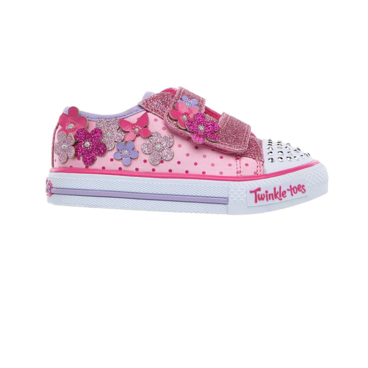 Chaussures pretty blossom bebe pink flowers h15 Skechers