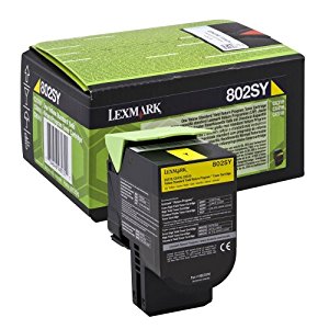 Lexmark 80C2SY0 Cartouche de Toner Laser pour Imprimante CX310 Jaune