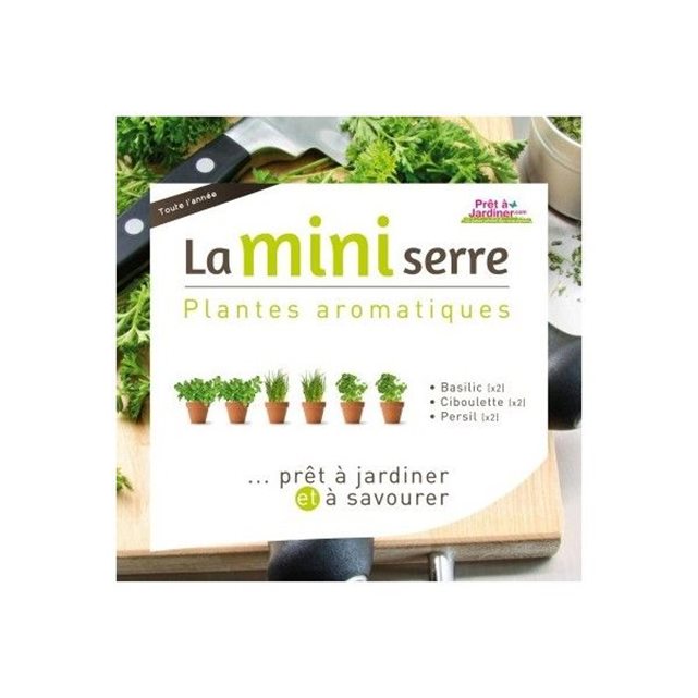 Mini serre herbes aromatiques couleur unique Pret A Jardiner | La