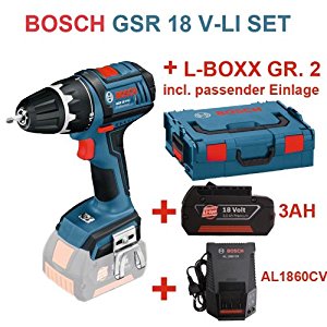 Bosch Perceuse visseuse sans fil GSR 18 V LI Dynamicseries Solo dans