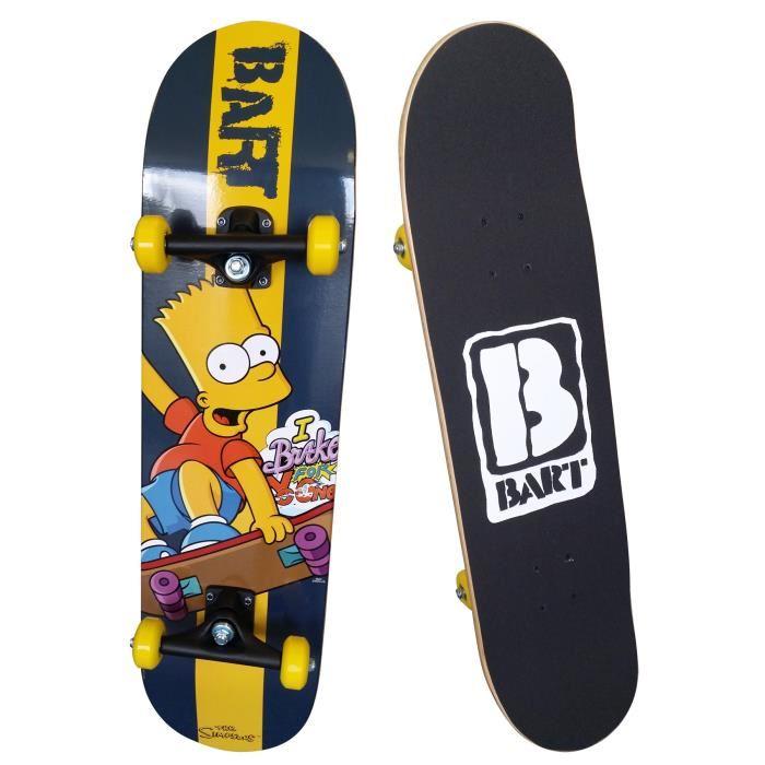 LES SIMPSONS Skateboard Enfant Apprentissage Bart Simpsons Achat