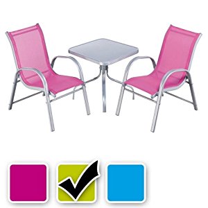 Noname 39719 Ensemble Table et Chaises Bistrot pour Enfant 3 pièces