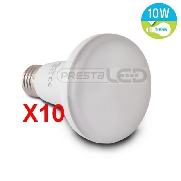 10 AMPOULE LED E27 R80 10W BLANC FROID Achat / Vente ampoule led