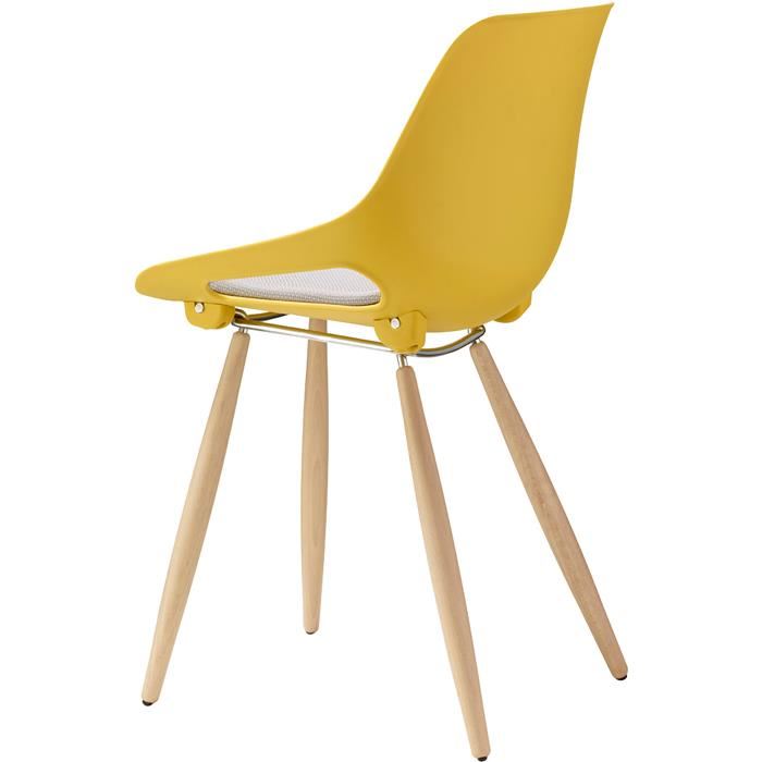 Lot de 2 chaises bois SCANDINAVE jaune Achat / Vente chaise Marron