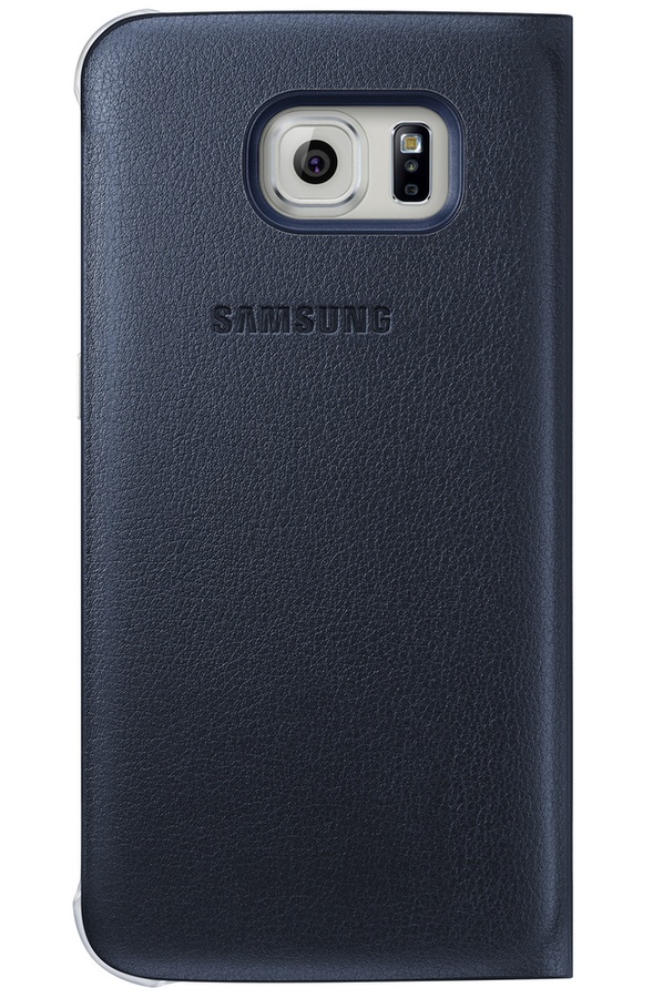 téléphone mobile Samsung ETUI FLIP WALLET NOIR POUR GALAXY S6 Edge
