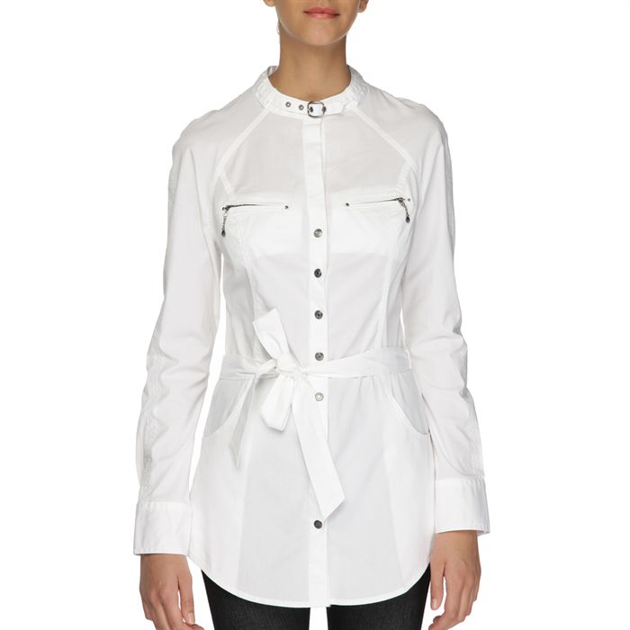 GUESS Chemise Femme Blanc Achat / Vente chemisier blouse