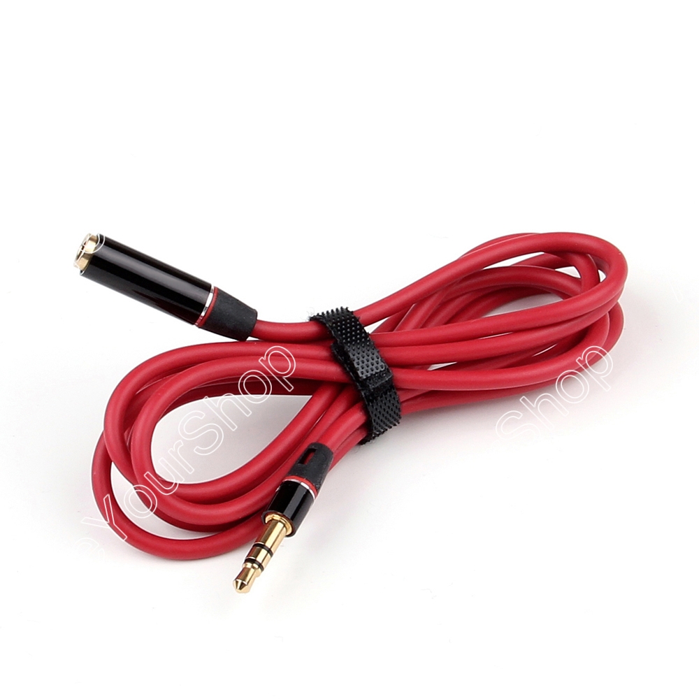 Extension Câble Wire Écouteur Pour Monster Beats Solo Studio HD Red