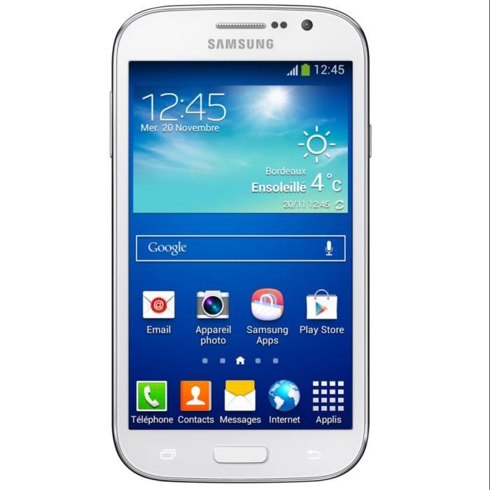 Samsung Galaxy Grand Plus Blanc Achat smartphone pas cher, avis et