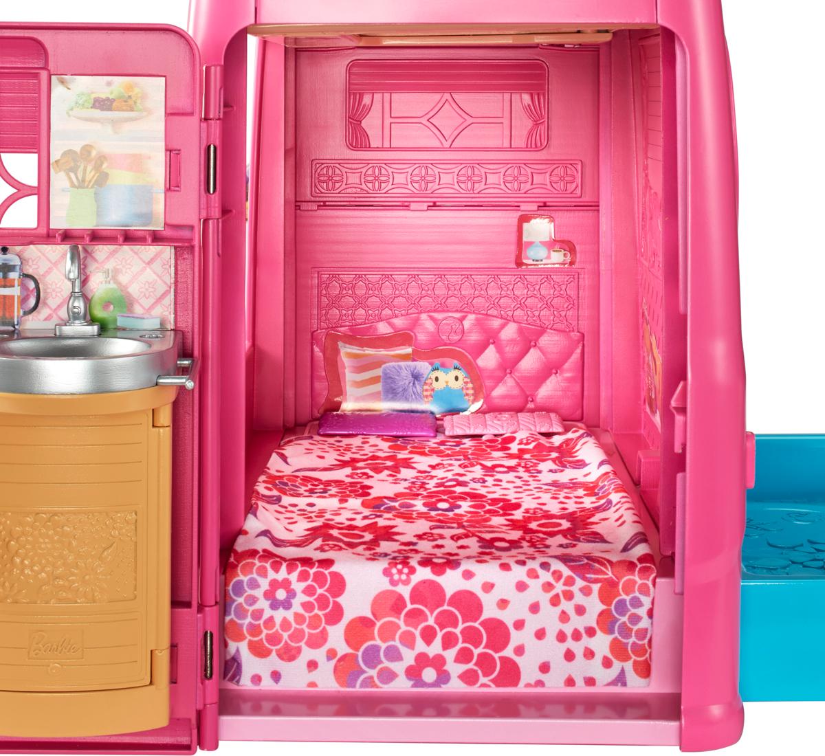 Barbie Cjt42 Mobilier De Poupée Camping Car Duplex