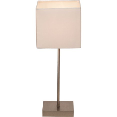 Lampe Tactile Aglae BRILLIANT, tissu blanc, 40 W |