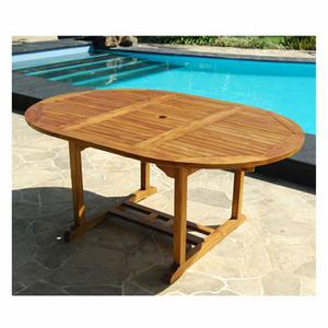 TABLE DE JARDIN Table de jardin teck huilé 6/8 pers largeur 120cm