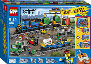 LEGO 66493 City marchandises train superpack 4in1 (60050