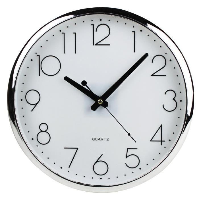 Horloge Murale Silencieuse Design cadran blanc Horloge Murale