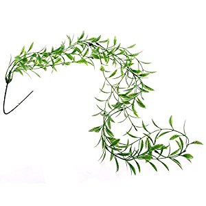 Plante Vigne Lierre Plastique Vert Déco pour Reptiles Serpent Tortue