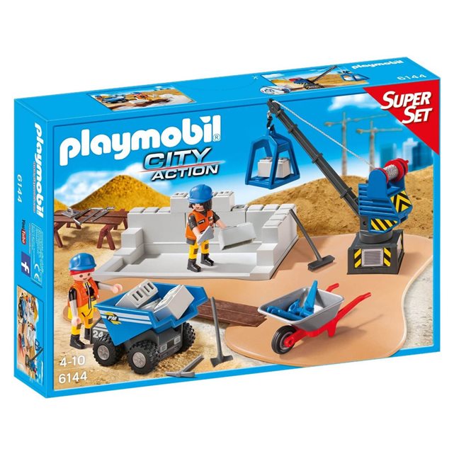 PLAYMOBIL Playmobil 6144 : City Action : SuperSet Construction | La