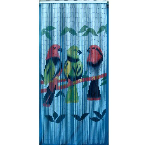 Provence Outillage Rideau bambou 90x200cm motif oiseaux pas cher
