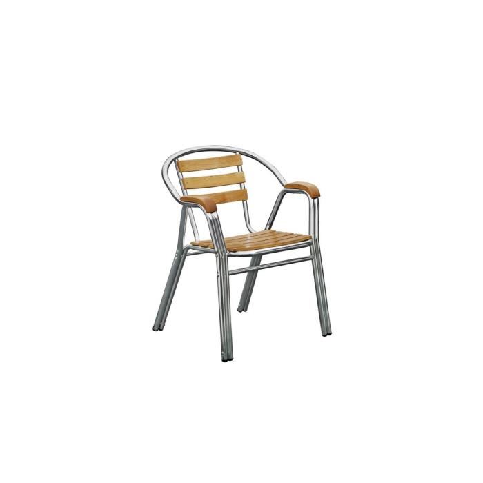 Chaise de bistrot Décor Hêtre SOUFFLOT Achat / Vente chaise Acier
