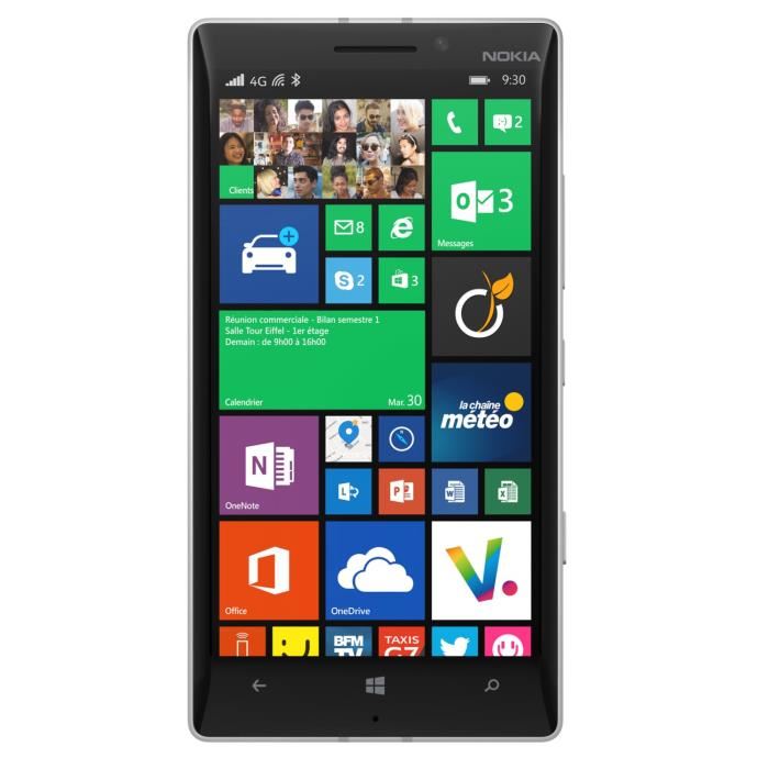 Nokia Lumia 930 Blanc Achat smartphone pas cher, avis et meilleur