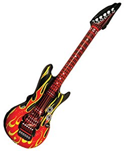 Flamme design Rock Guitar Rock gonflable 106cm: Jeux et