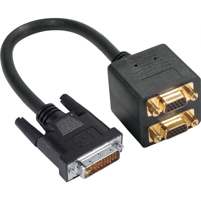 Câble DVI vers 2x VGA (Y doubleur VGA) Achat / Vente câble audio