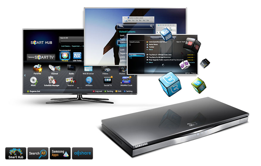 Samsung BDD 8900 Lecteur DVD Blu ray avec disque dur 1 To HDMI Wifi