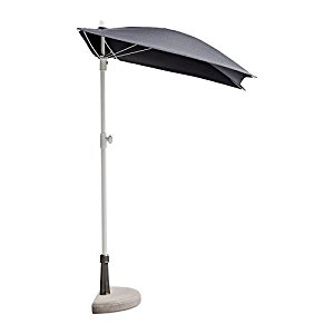 IKEA Bramson / FLISO Parasol avec pied, noir 60×37 cm