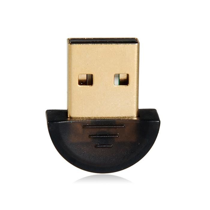 Mini USB Bluetooth V3.0 Dongle (Noir) Cet adaptateur Bluetooth USB