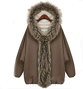 Manteau Capuche Veste en polaire+coton Coat Hoodie Populaire Femme