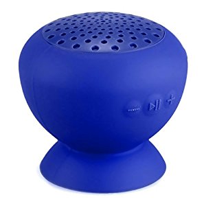 Mini Enceinte Haut Parleur Speaker Bluetooth Ventouse En Silicone Bleu