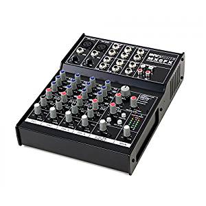 Invotone MX6FX Mixer DJ 6 canaux DSP Multi effets 2 x Mic