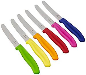 Victorinox Jeu De 6 Couteaux De Table/À Pain Multicolore