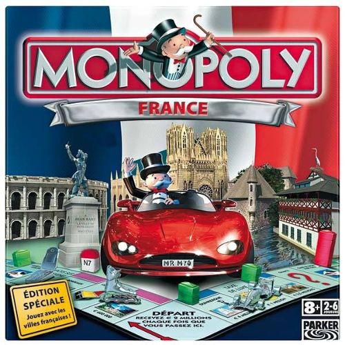 vendeurs pour Jeu Monopoly France Jouez Avec Les Villes Francaises