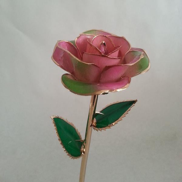 Rose Eternelle Plaquée OR 24k Couleur Rose Achat / Vente fleurs
