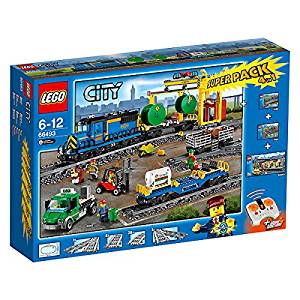 LEGO CITY TRAIN 66493 SUPER PACK 4 EN 1 (60052 + 7499 + 7895 + 60050