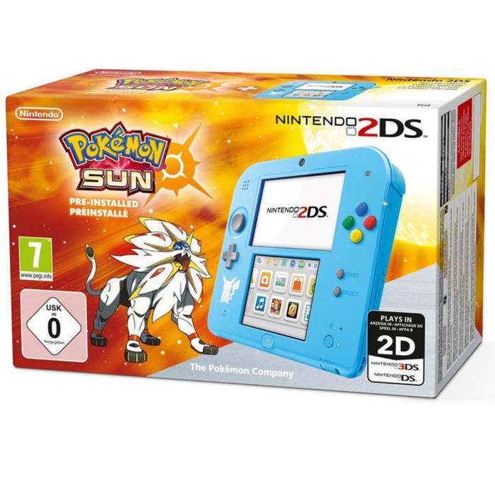 Achat / Vente console 2ds 2DS Bleue Pokémon Soleil